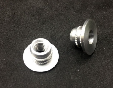 X0373 M6 Einklebemuttern/Bund ALU 5 Stück